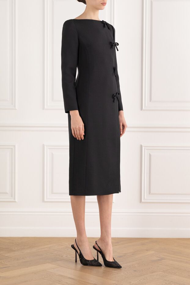 Valentino black midi dress with bows 187197 - photo 3