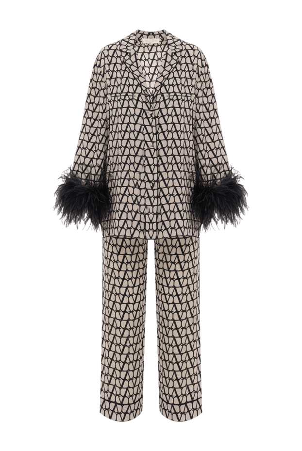 Valentino women's suit with trousers and logo print all over the surface 187211 - photo 1