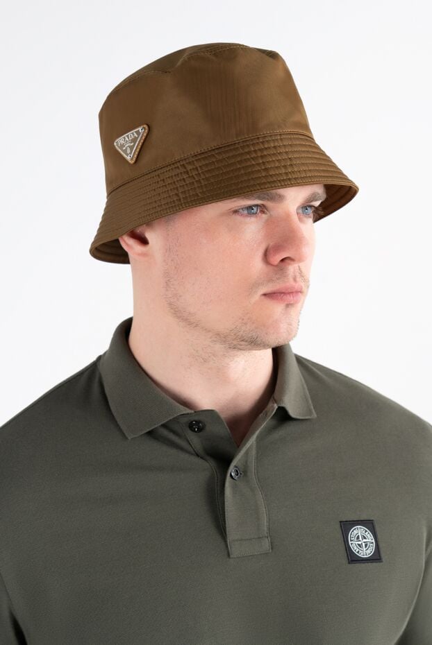 Prada brown men's panama hat with logo 187284 - photo 2