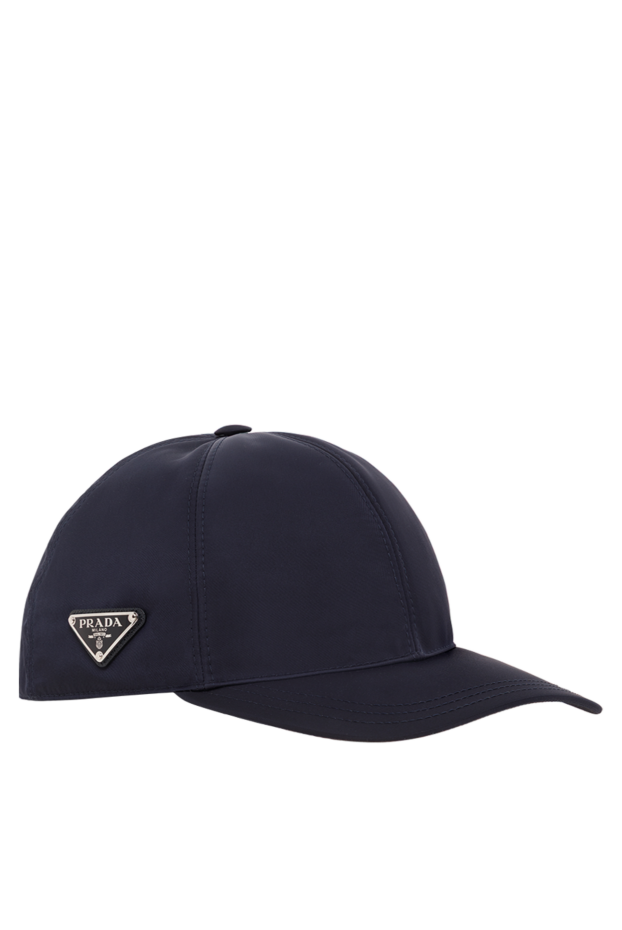 Prada nylon blue baseball cap with triangle logo 187290 - photo 3