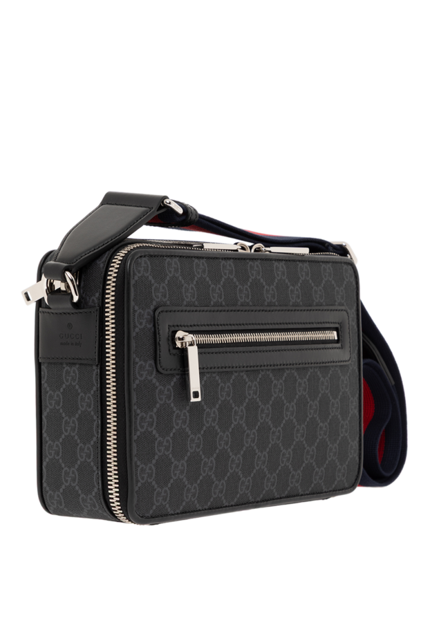 Gucci medium gg shoulder bag black men's 187297 - photo 3