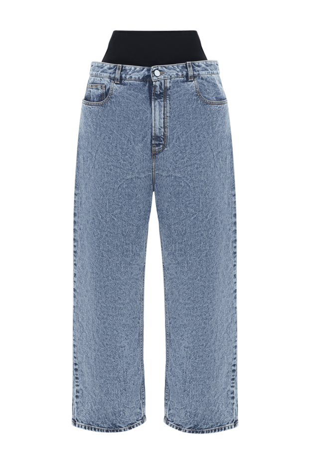 Alaia джинси snow denim з трикотажною гумкою жіночі 187313 - фото 1