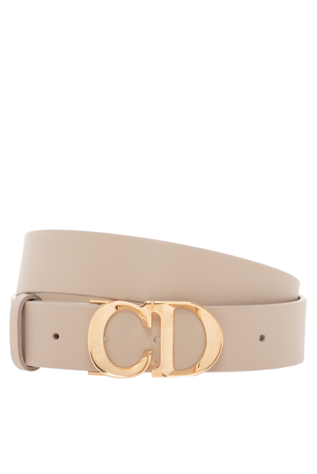 Dior c'est belt in beige smooth calfskin 187329 - photo 1