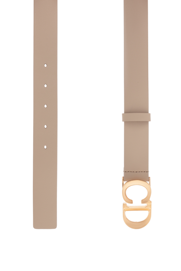 Dior c'est belt in beige smooth calfskin 187329 - photo 3
