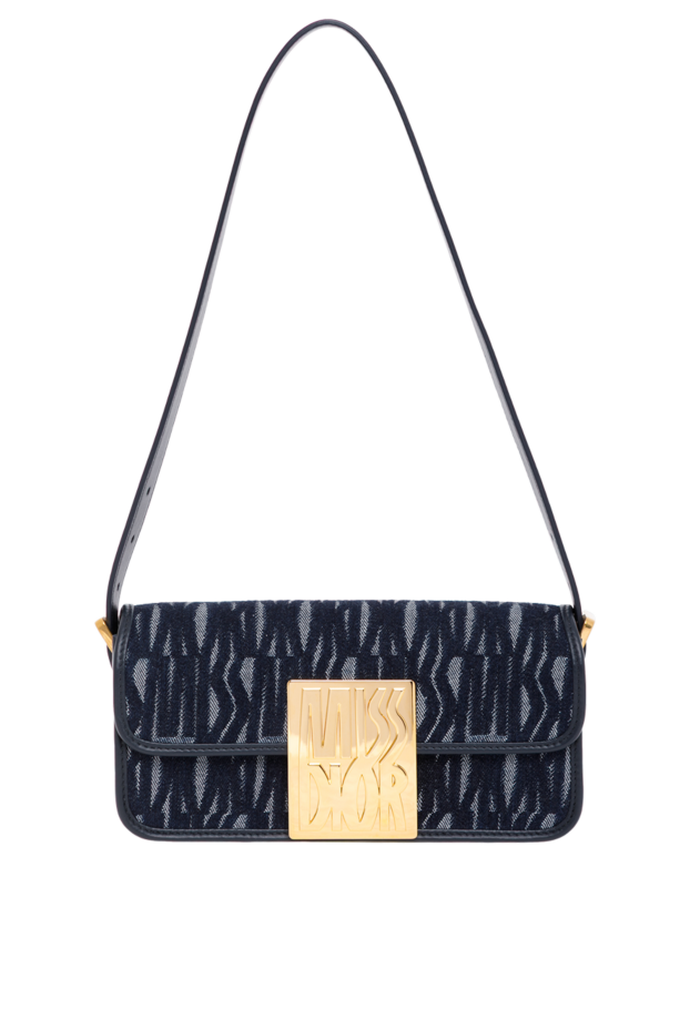 Dior miss allover bag in blue denim with flap 187335 - photo 1