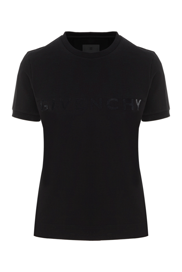Givenchy archetype slim fit cotton t-shirt black 187347 - photo 1