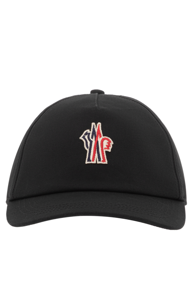 Moncler men's black gabardine baseball cap with logo 187359 - photo 1