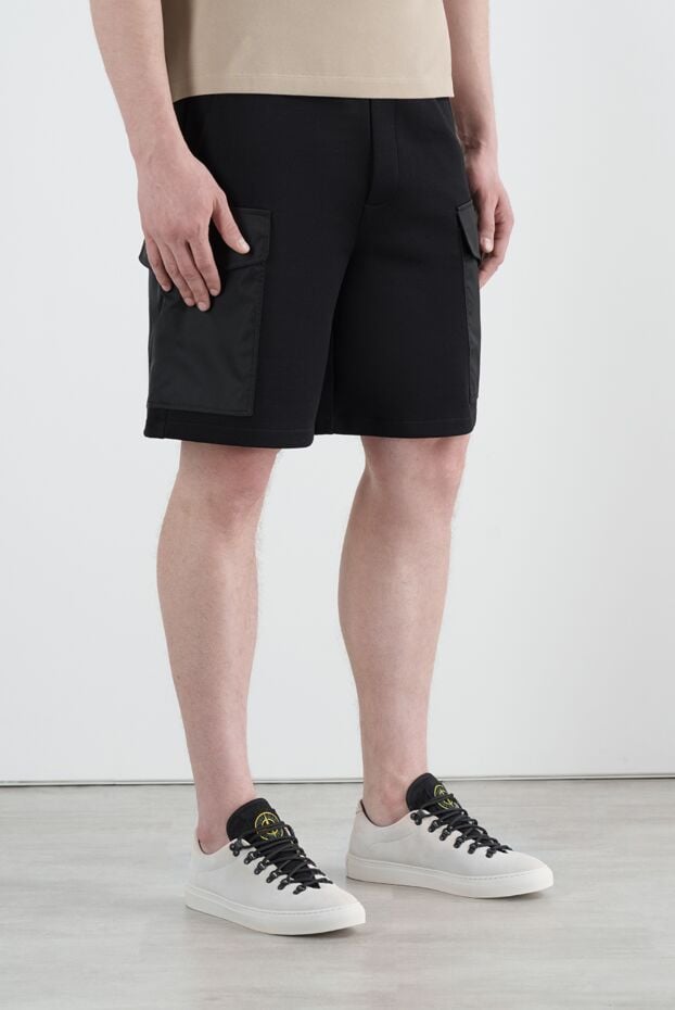 Prada black men's shorts with large patch pockets 187404 - photo 3