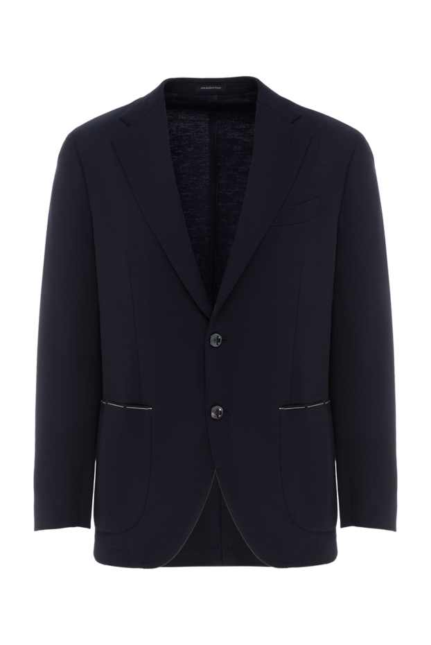 Sartoria Latorre men's dark blue wool blazer with two-button closure 187405 - photo 1