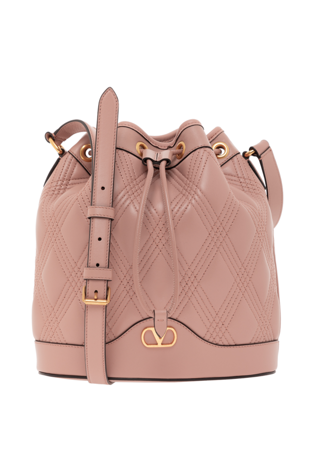 Valentino pink quilted leather nappa deluxe bag 187437 - photo 1
