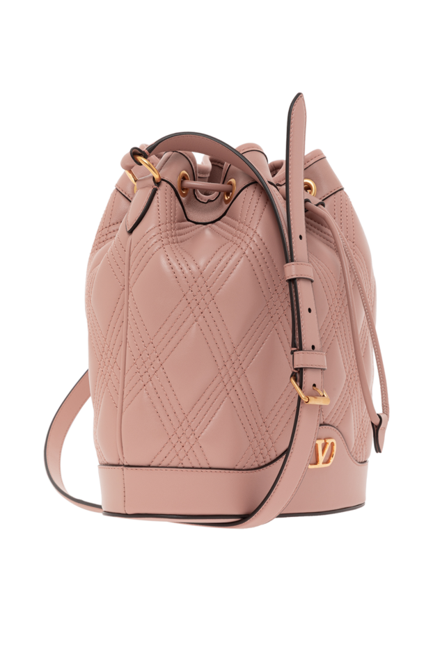 Valentino pink quilted leather nappa deluxe bag 187437 - photo 3