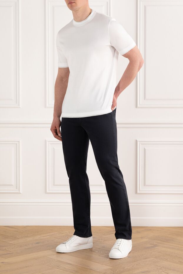 Loro Piana quarona blue denim trousers 187445 - photo 2