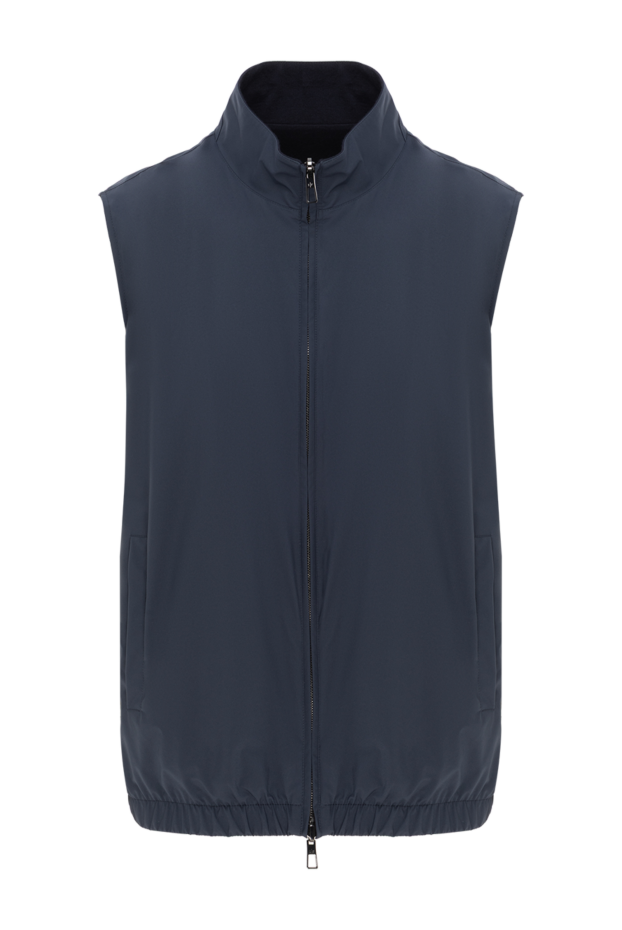 Loro Piana microfiber vest with wool interior blue 187447 - photo 1