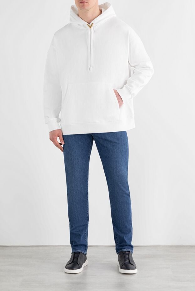 Loro Piana quarona straight fit denim trousers light blue 187507 - photo 2