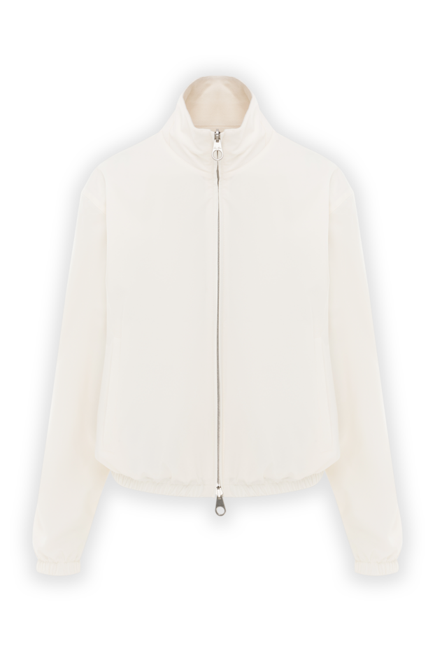 Loro Piana women's microfiber and cashmere bomber jacket, white 187508 - photo 1