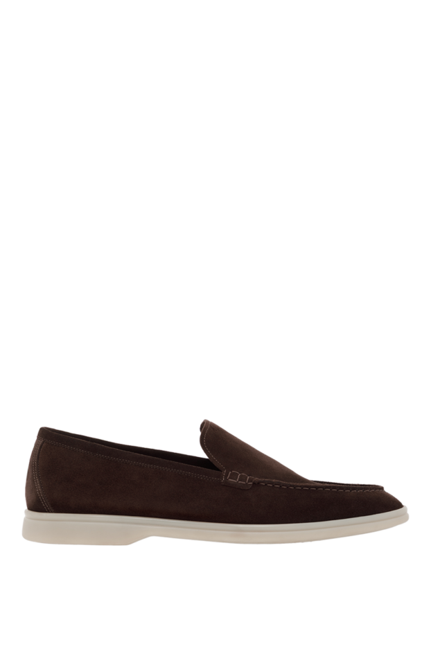 Cesare di Napoli brown italian men's loafers made of suede 187527 - photo 1