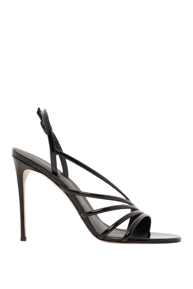 Le Silla black patent leather scarlet high heel stiletto sandals 187638 - photo 1