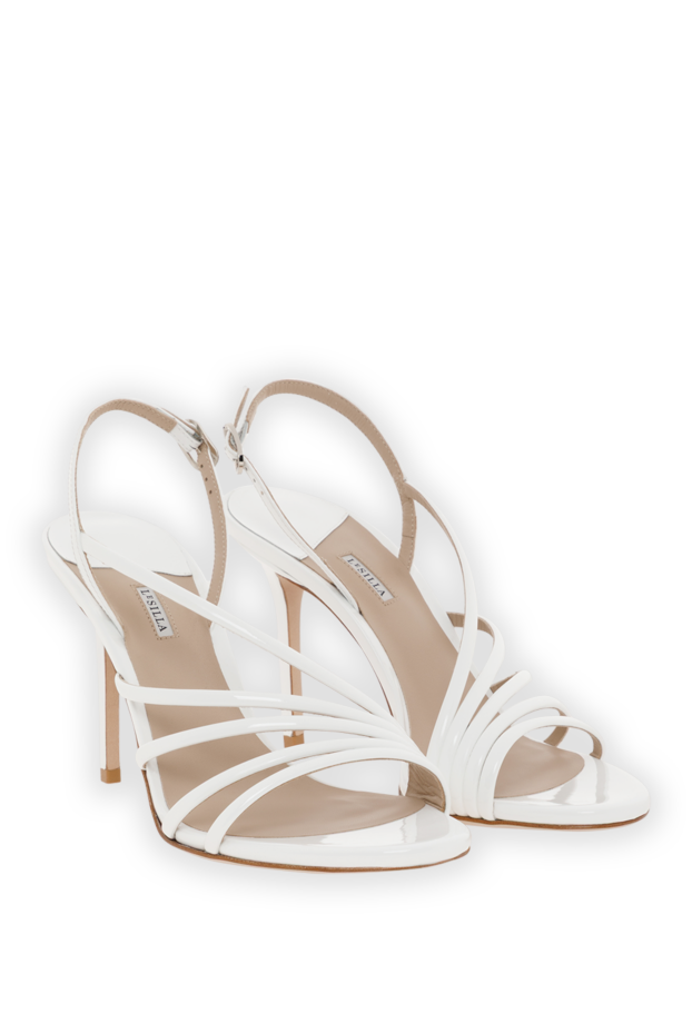 Le Silla white patent leather scarlet high heel stiletto sandals 187639 - photo 3