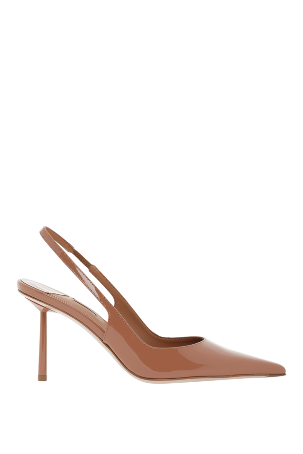 Le Silla bella brown patent leather peep toe heels 187647 - photo 1