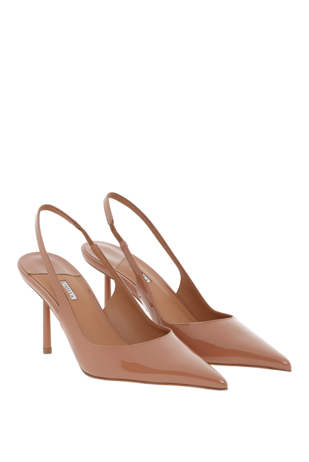 Le Silla bella brown patent leather peep toe heels 187647 - photo 3