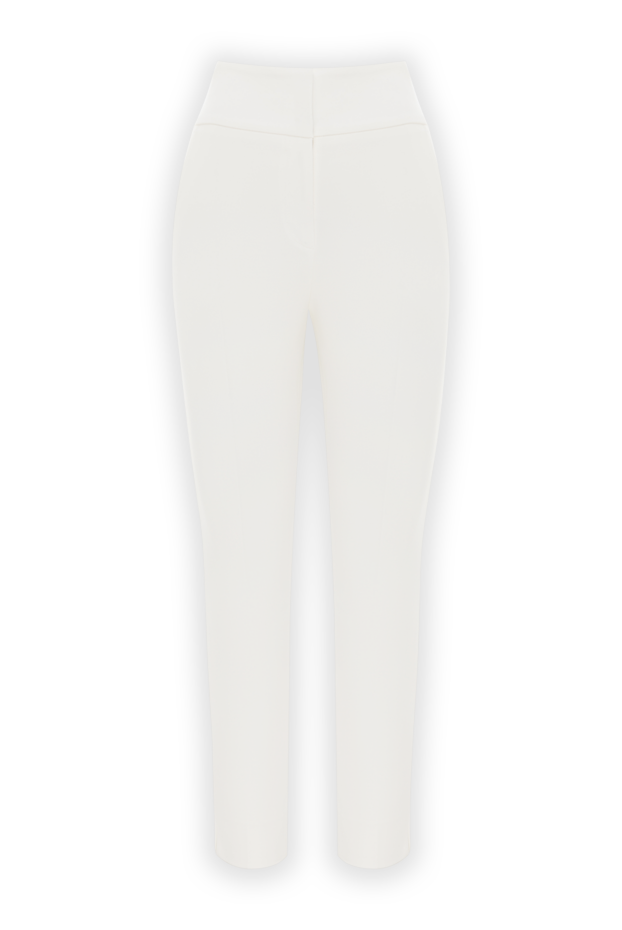 Peserico white thick trousers made of cotton and viscose for women 187669 - photo 1