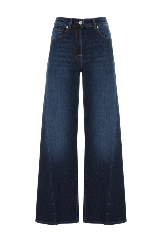 Peserico wide jeans with five pockets made of comfortable cotton blue 187675 - photo 1