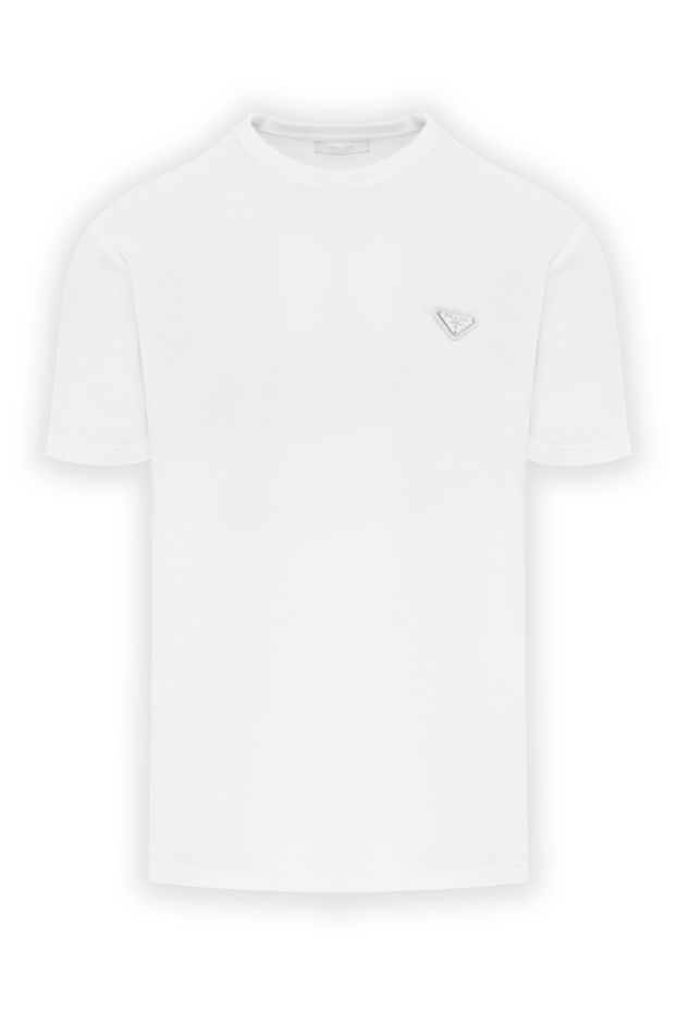 Prada terry white men's cotton t-shirt 187733 - photo 1