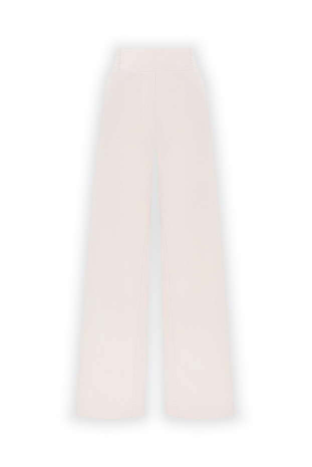 D.Exterior light beige trousers with elastic waist for women 187775 - photo 1