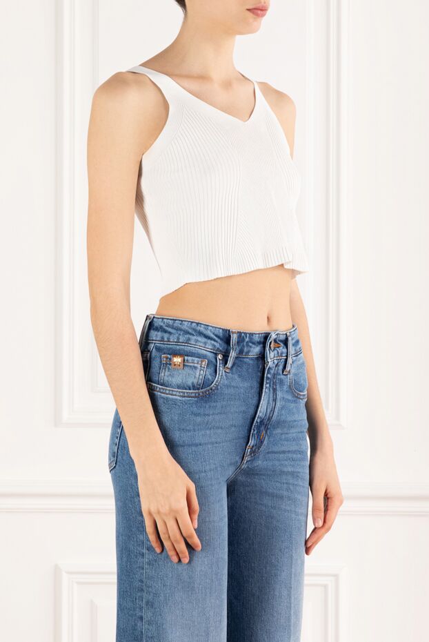 D.Exterior white women's viscose top 187785 - photo 3
