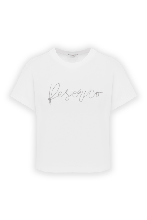Peserico cotton jersey t-shirt with logo and bi-elastic elastic 187802 - photo 1
