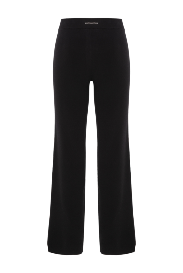 Peserico soft loose fit pants in egyptian cotton black 187803 - photo 1