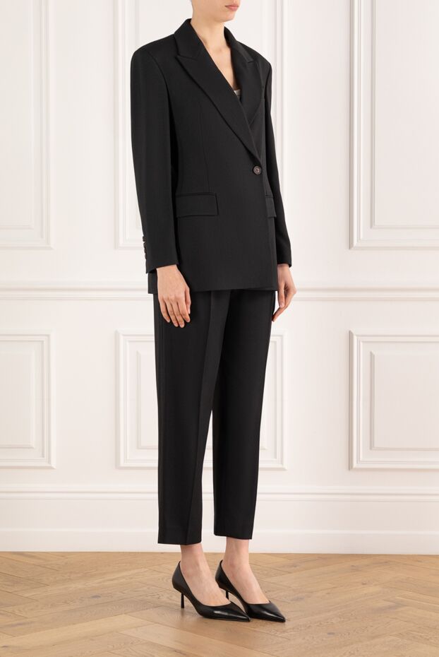 Brunello Cucinelli comfortable viscose twill couture suit with monil chain 187816 - photo 3