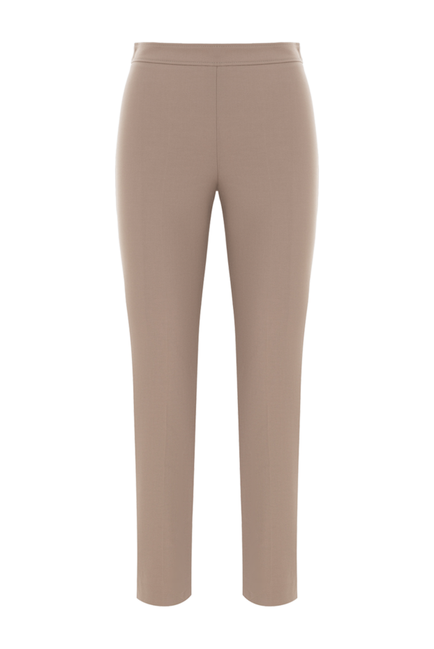 Brunello Cucinelli брюки high waist cigarette из твила с блестящими деталями 187819 - фото 1