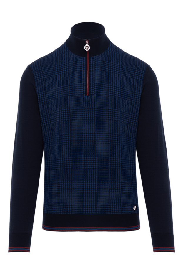 Stefano Ricci troyer silk-cotton blend blue check 187853 - photo 1