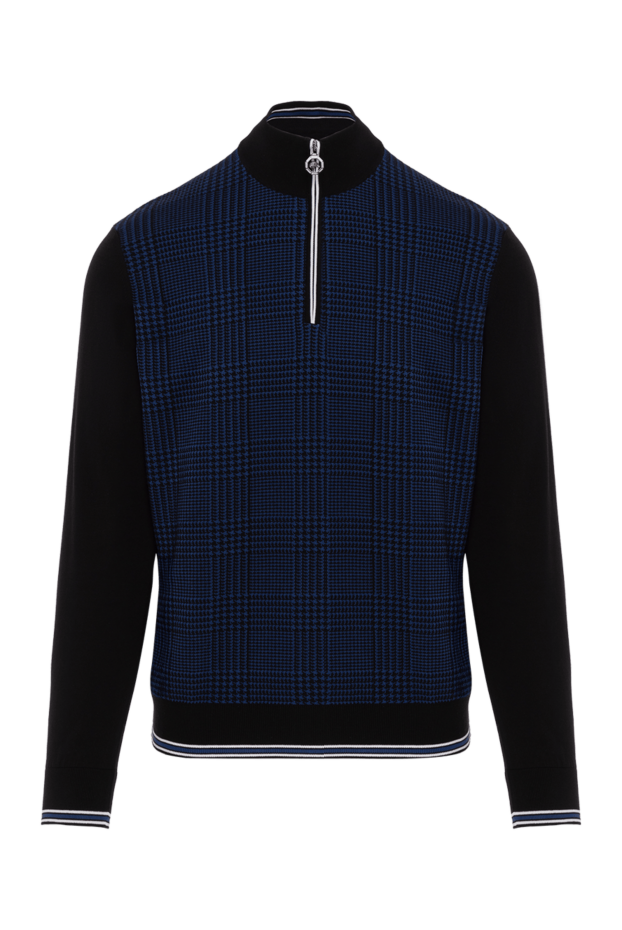Stefano Ricci silk-cotton blend troyer black checkered 187854 - photo 1