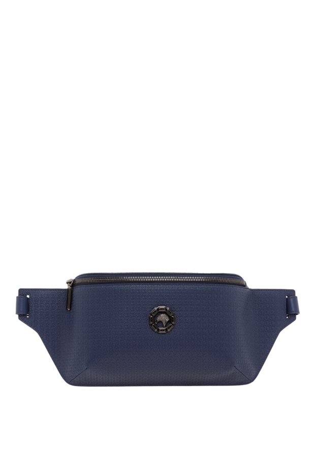 Stefano Ricci belt bag in calfskin with embossed pattern, blue 187869 - photo 1