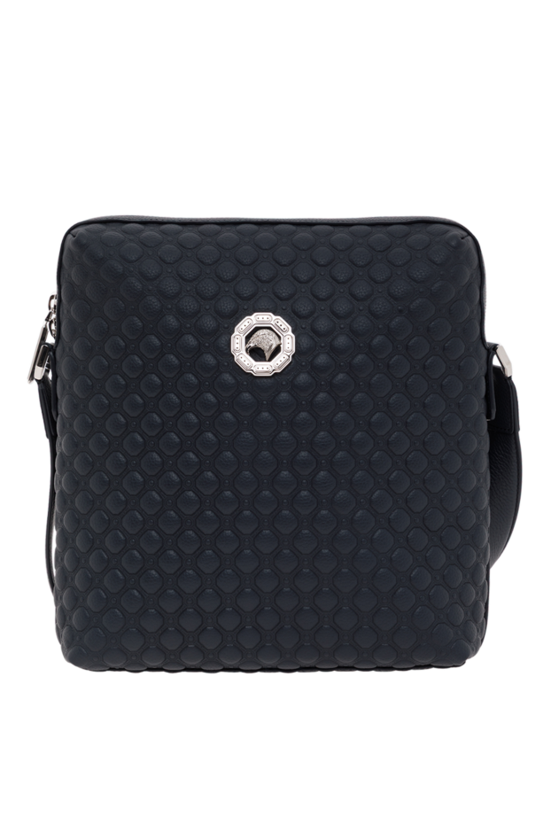 Stefano Ricci asia embossed calfskin messenger bag blue 187870 - photo 1