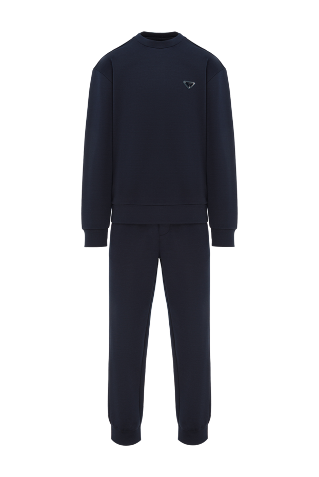 Prada tracksuit with logo dark blue men's 187990 - photo 1