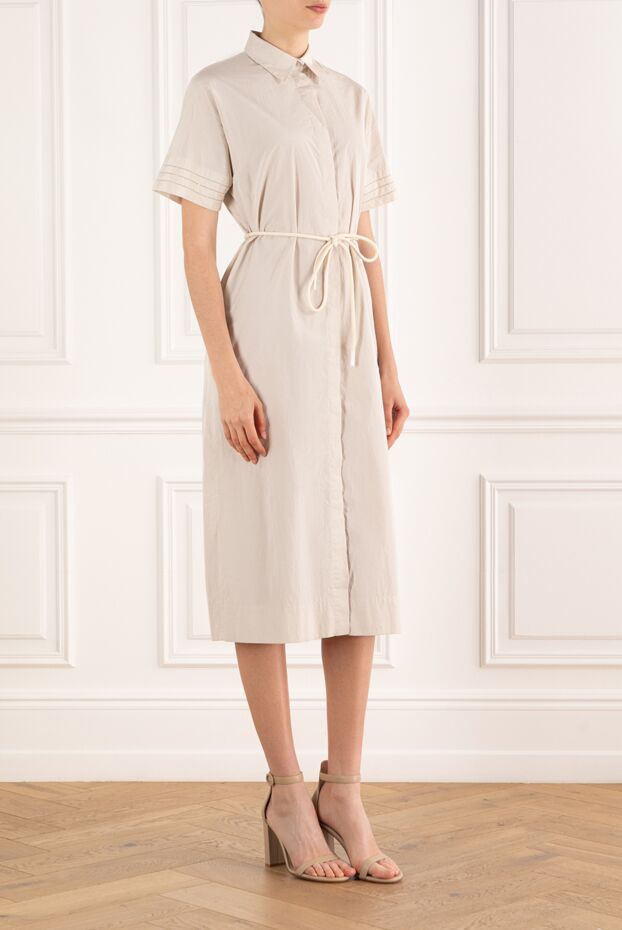 Peserico short sleeve shirt dress with monil chain 188050 - photo 3