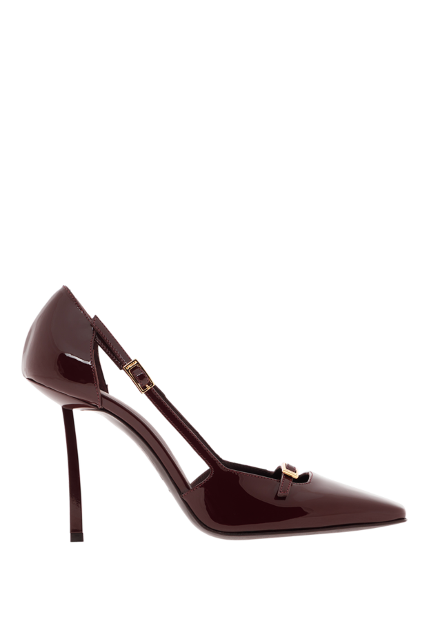 Le Silla vittoria burgundy patent leather strappy pumps 188056 - photo 1