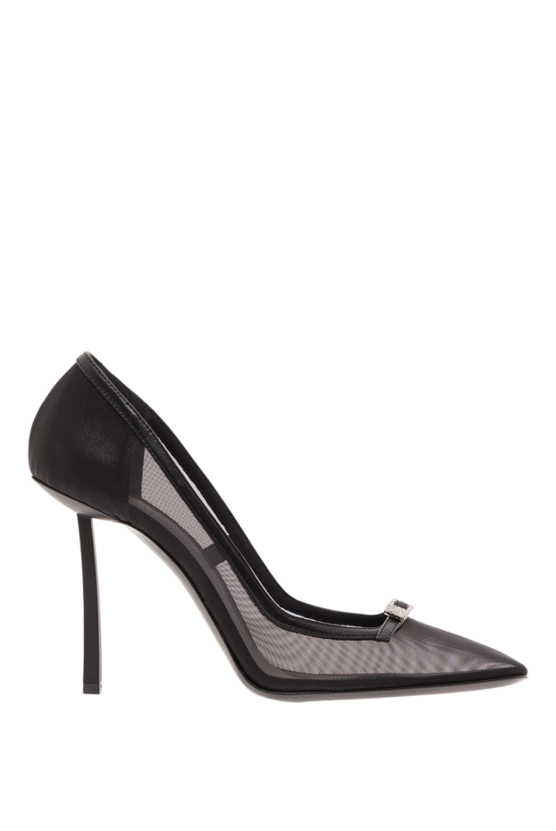Le Silla vittoria black mesh high heel shoes 188059 - photo 1