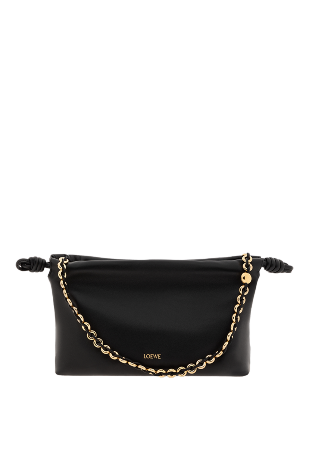 Loewe flamenco medium soft sheepskin nappa leather bag black 188093 - photo 1