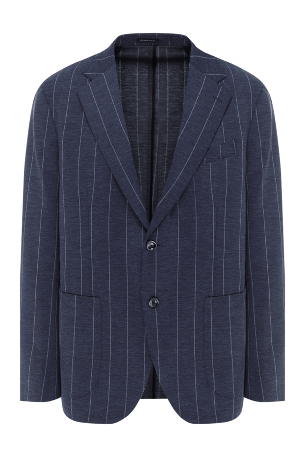 Sartoria Latorre blue striped men's jacket single-breasted 188104 - photo 1