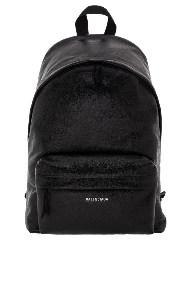Balenciaga explorer backpack with logo in genuine leather black 188135 - photo 1