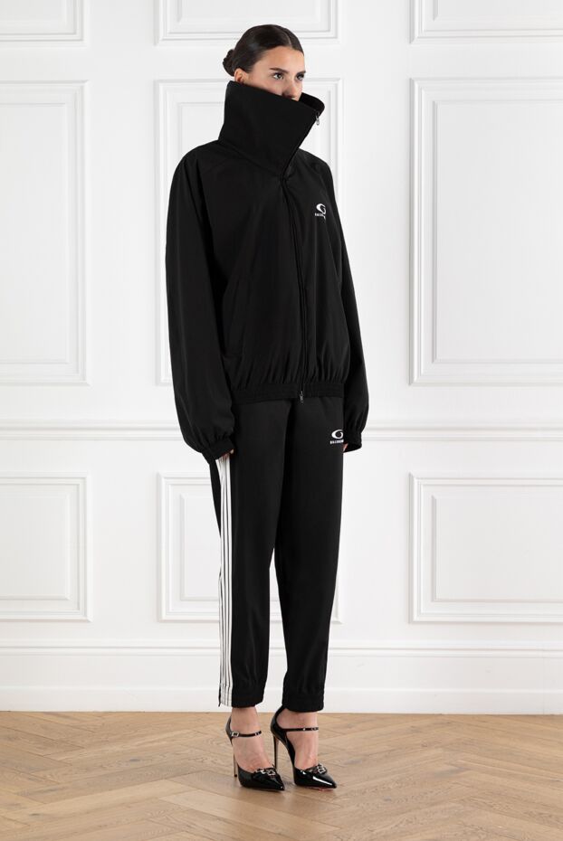 Balenciaga women's high collar sports jacket and skinny pants 188145 - photo 3