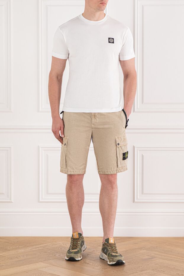 Stone Island cargo bermuda shorts in brushed cotton 188150 - photo 2