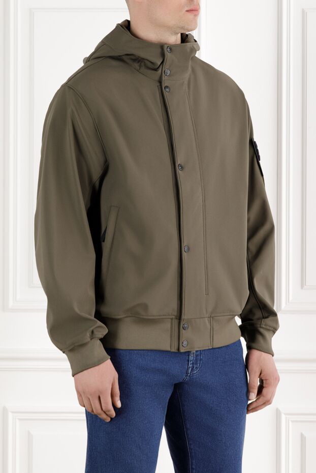 Stone Island windproof and waterproof jacket with hood green men 188154 - photo 3