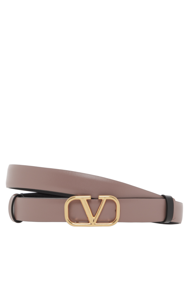 Valentino vlogo signature reversible beige calfskin belt 188216 - photo 1