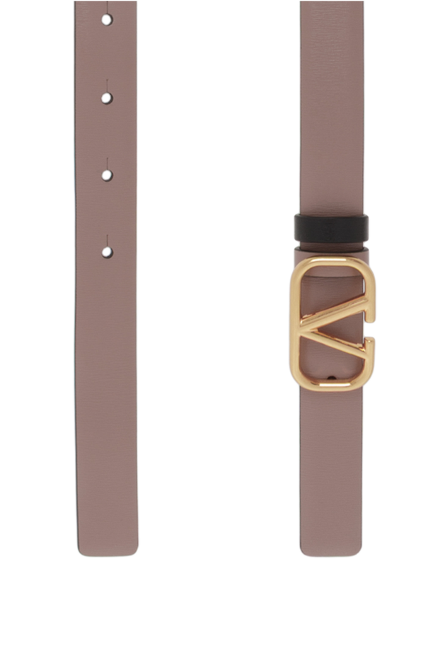 Valentino vlogo signature reversible beige calfskin belt 188216 - photo 3