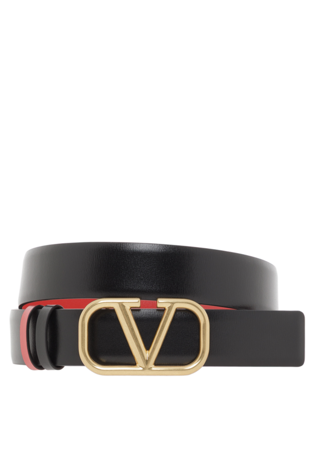 Valentino reversible black vlogo signature belt in glossy calfskin 188218 - photo 1